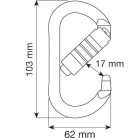 CAMP OVAL PLUS 3LOCK
